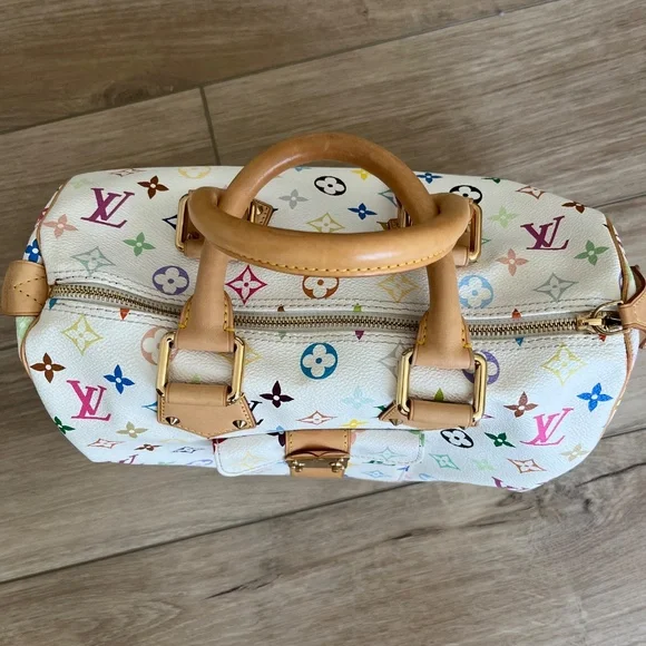 Louis Vuitton Monogram Multicolore Speedy 30 (White) - Picture 8 of 11